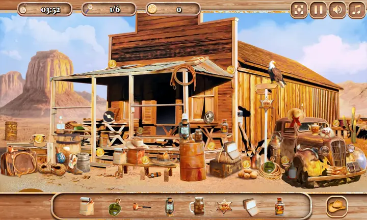 Snimak ekrana iz igre Wild West Mysteries