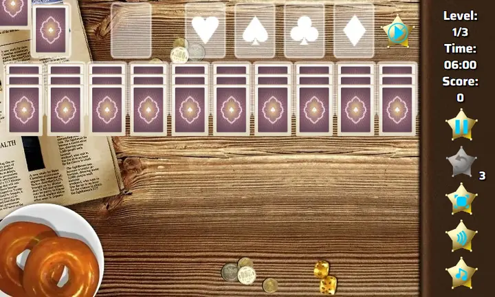 Snimak ekrana iz igre Wild West Solitaire