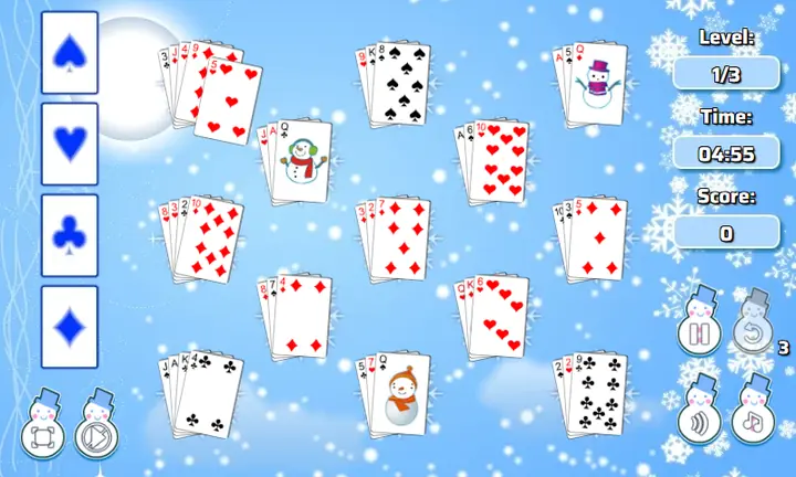 Screenshot from Winter Solitaire