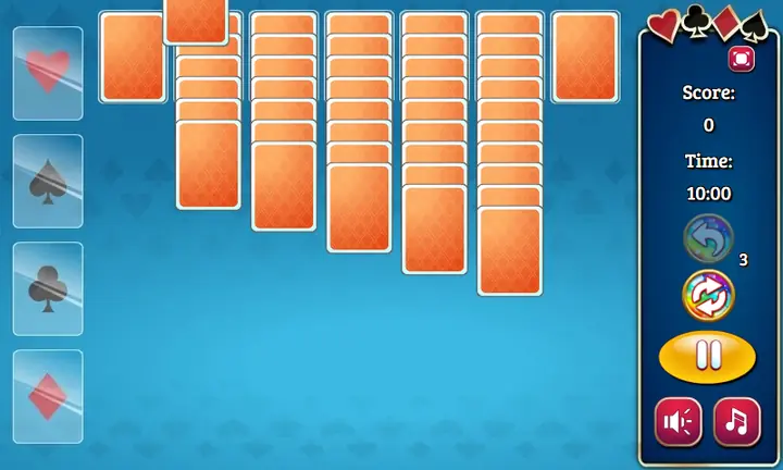 Screenshot from Yukon Solitaire