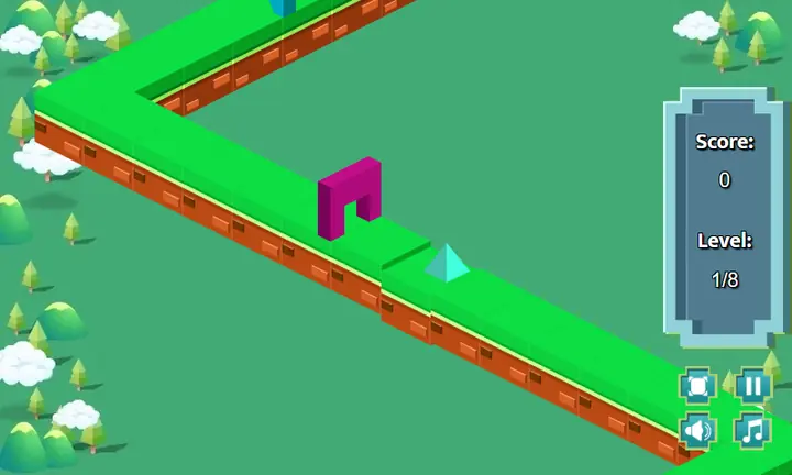Snimak ekrana iz igre Zig Zag Gate